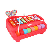 Instrumento Musical Educativo de Plástico para Niños, Xilófono de 8 Tonos, Juguete de Piano de Percusión Manual, 1 kg, Colorido, Unisex, Popular y en Oferta
