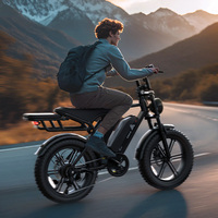 Vélo électrique 48v 15ah 20ah 25km/h 750w 20 pouces avec pneus larges, vélo électrique 750w, vélo électrique en acier, Fatbike adulte, entrepôt européen OEM