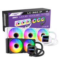 LOVINGCOOL Pendingin CPU AIO Unik, Heatsink Efisien 260W TDP 240, Pendingin Cair ARGB Kipas PWM, Pendingin Air untuk PC Gaming dan Casing Komputer