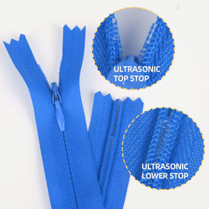 سحاب مخفي من الشركة المصنعة مقاس 3# بأطوال 20سم 28سم 35سم 40سم 45سم 50سم 55سم 60سم 65سم، سحاب لفائف نايلون لإكسسوارات الخياطة والأعمال اليدوية - Product Image 3