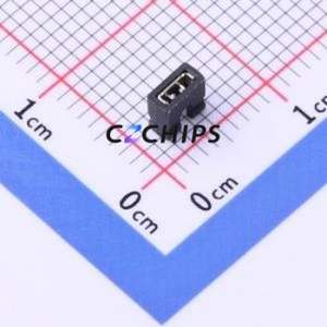 X4602-A1NIB Shorting Cap / Jumper Cap P=2mm Connector 1x2 2mm Open Top Type 3A - Product Image 1