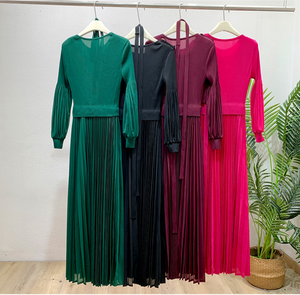 Robe plissée Miyake pour femme, élégante, décontractée, maxi, vente en gros directe d'usine, robes modestes pour l'église, fête, vêtements grande taille - Product Image 2