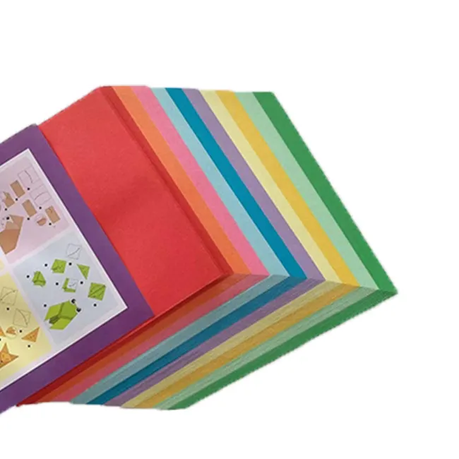 Good Quality Colored A4 Origami Recycling Pulp Paper For Handicraft For DIY