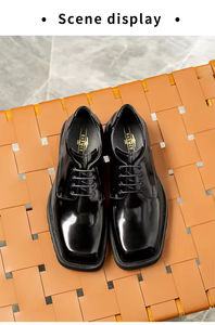 Wholesale Men's <b>Driver</b> Dress <b>Shoes</b> Toe Comfortable Fashion Loafers Lace-Up Waterproof Breathable Office Career Autumn Trade - Product Image 6