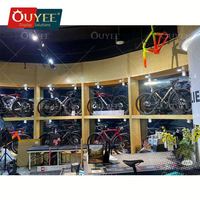 Présentoir Commercial en Gros pour Vélos de Montagne, Accessoires de Cyclisme Personnalisés, Marque OUYEE, Garantie 3 Ans, Bois MDF Trempé