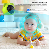 Caméra de surveillance PTZ sans fil 5G personnalisée en usine pour bébé, résolution 2K, surveillance de la température ambiante pour l'exportation