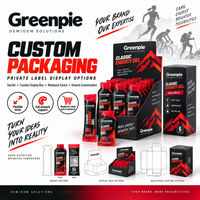 Gel énergétique classique Greenpie 22g de glucides, carburant d'endurance, énergie rapide, 12 sachets, gel énergétique de nutrition sportive OEM