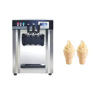 Máquina de hacer helados suaves de 3 sabores para hacer