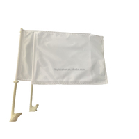 Drapeau de fenêtre de voiture personnalisé en polyester à séchage rapide, imprimé numériquement, motif Turquie-Maroc, avec mât en plastique