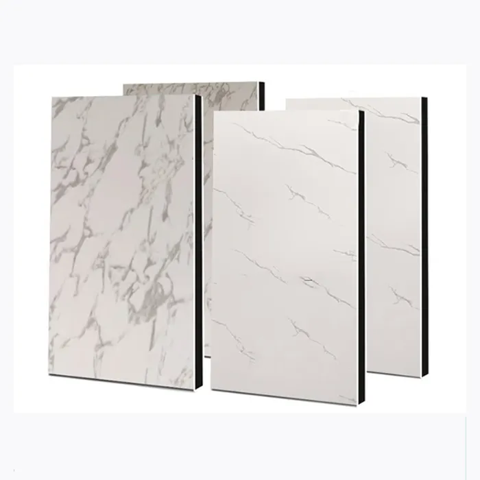 Alucobond 알루미늄 사이딩 Revestimiento 드 벽 Marbled Acm 클래딩 보드 복합 패널