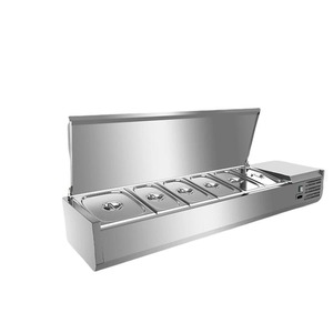 2M Hàng Đầu Saladette Lạnh Bánh Sandwich Prep Bảng Thép Không Gỉ Salad Bánh Pizza Hiển Thị Truy Cập Tủ Lạnh - Product Image 4