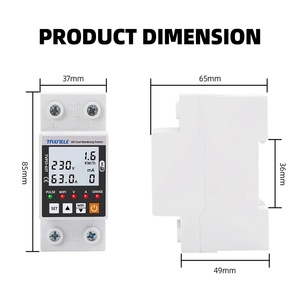 Protector <span class=keywords><strong>de</strong></span> Voltaje Inteligente WiFi TUYA 63A, Dispositivo <span class=keywords><strong>de</strong></span> Relé, Interruptor, Medidor <span class=keywords><strong>de</strong></span> Energía kWh TVS1-63T, Compatible con <span class=keywords><strong>Google</strong></span> Assistant - Product Image 6