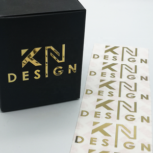 สติกเกอร์ไวนิลแฟชั่นคุณภาพสูง ออกแบบลายปั๊มทองตามสั่ง ทนทาน โรงงานขายส่งสำหรับซูเปอร์มาร์เก็ต 100 ชิ้น - Product Image 2