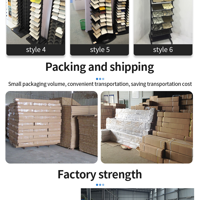 Hot Selling Floor Standing Ceramic Tower Rack Sample Artificial Stone Marble Displays Quartz Tile Display Stand