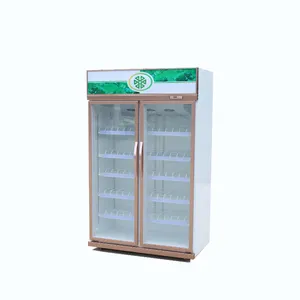 upright cold glass door drink display refrigerator fridge glass door vertical refrigeration equipment