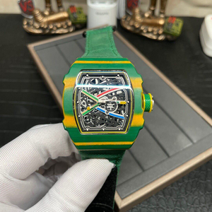 67-02 High Quality Luxury Carbon Fiber Men's Mechanical <b>Watch</b> ETA Auto Movement 3BAR Water Resistance Tonneau <b>Case</b> Nylon - Product Image 3