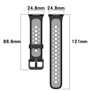 Silicone doppio colori sport Smartwatch Correas Para band bracciali Smart Watch cinturino per Huawei Fit <span class=keywords><strong>2</strong></span> attivo - Product Image 6