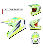Casco todoterreno certificado DOT con logotipo personalizado de fabricante de gran oferta con casco de motocicleta de Material ABS de doble visera