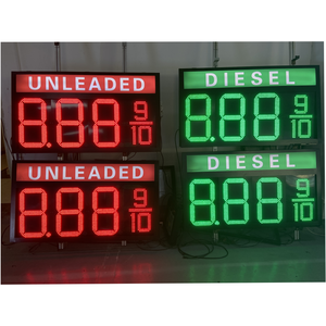 Gas giá LED Đăng 8 "10" 12 "16''18''24" LED xăng dầu nhiên liệu giá dầu dấu hiệu trạm xăng 7 đoạn hiển thị - Product Image 5