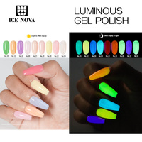 ICE NOVA Gel lumineux vernis lueur sous le ciel nocturne spécialement pour les célébrations de vacances Hema/Tpo/Hpma gratuit Nail Art couleur douce