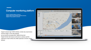 7-inch màn hình CCTV 4CH mdvr Camera <span class=keywords><strong>Kit</strong></span> GPS & Wifi theo dõi DVR cho xe tải và xe buýt thời gian thực - Product Image 3
