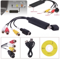 Convertisseur VHS vers numérique USB 2.0, carte de capture audio vidéo, convertisseur VHS VCR TV vers numérique, compatible Win 7/8/10