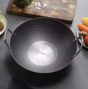 <span class=keywords><strong>Wok</strong></span> de Aço Inoxidável com Fundo Multicamadas - Compatível com Fogão de Indução, Panela Antiaderente para Casa e Restaurante - Product Image 4