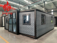 Grande maison préfabriquée extensible de 20 pieds ou 40 pieds, deux chambres, en vente, maison préfabriquée portable, maison résidentielle portable