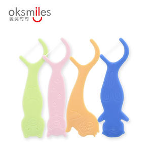 Oksmiles Palillos de Hilo Dental con Sabor a Frutas para Niños, Caja de 60 Piezas, Empaque Individual Portátil - Product Image 4