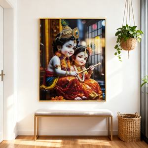 Peinture murale personnalisée en gros pour la décoration intérieure, impression HD, figurine islamique, peinture pour enfants, salon, peinture LED en porcelaine cristalline - Product Image 2