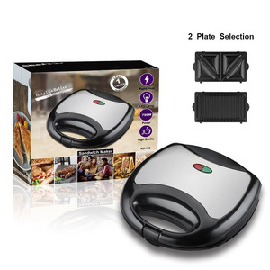 Stainless Steel <b>Sandwich</b> <b>Maker</b> 220V Non-Stick Coating Electric <b>Breakfast</b> Machine For Household Use - Product Image 5