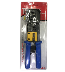 Outil de sertissage réseau SENYE CAT.5E/CAT.6, outil de sertissage de fiches modulaires <span class=keywords><strong>RJ45</strong></span> à passage traversant pour l'installation de câbles <span class=keywords><strong>Ethernet</strong></span> - Product Image 4