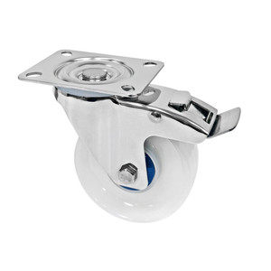 amerikanischer stil industrie 304 edelstahl handtrolley rollenrad 3 4 5 zoll drehbar mittellast-rollen - Product Image 2