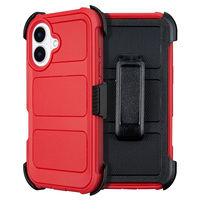 Étui de protection intégral 360° robuste pour iPhone 16/16 Pro/16 Pro Max, TPU+PC, antichoc, protection lourde