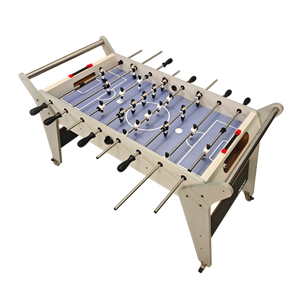 Jeu de table de football universel 4.5ft Baby-foot Table de football intérieur Jouets de sport en bois Vente d'usine avec roues et poignées Party Club - Product Image 1