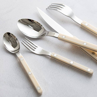Ensemble de couverts classiques en acier inoxydable 304 avec finition miroir pour cadeaux, restaurants et hôtels