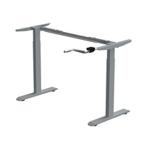Bureau d'ordinateur ergonomique à manivelle manuelle de grande taille Design moderne avec cadre à hauteur réglable pour la maison et le bureau