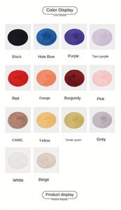 Béret en tricot jacquard pour femme, automne-hiver, style coréen, couleur bonbon, casquette décontractée, béret de peintre - Product Image 2