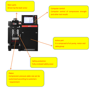 Equipamento Hidráulico para Teste de Concreto Máquina de Teste de Engenharia Controlada por Computador Digital - Product Image 4
