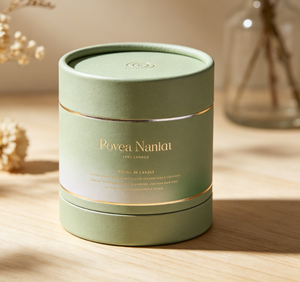 Custom Scented Candle Paper Tube Packaging Luxury Cardboard Box With Gold <b>Foil</b> Logo Recyclable Household Product - Product Image 4