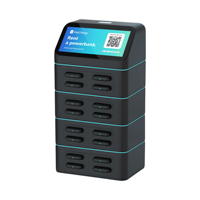 Banco de energía compartido de 16 ranuras, 5000mAh, Banco de energía compartido, estación compartida de alquiler, cargador portátil para tiendas, hoteles, hospitales