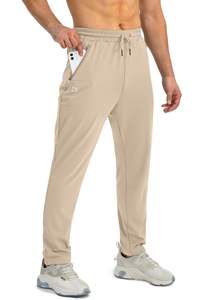 Pantalon de golf avec logo personnalisé Pantalon de jogging tissé léger, respirant, à séchage rapide pour le travail avec 3 poches - Product Image 3