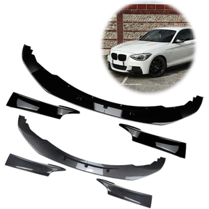 Spoiler Anteriore con Estensioni Angolari per BMW <span class=keywords><strong>Serie</strong></span> 1 F20 F21 M Sport 2012-2014 Accessori Paraurti Anteriore YX - Product Image 1