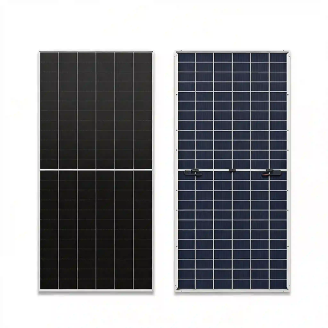 MULOYAL 650W HPBC Solar Modules Efficiency 24.5% Back Contact No Front Busbar PID Free Bifacial Solar Panels for High End Market