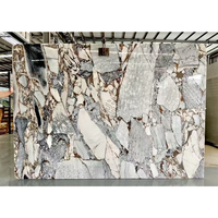 Panneau de marbre translucide rétroéclairé en pierre naturelle, dalle de marbre onyx bleu, idéal pour les murs et les halls d'entrée