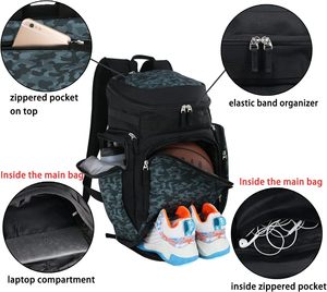 Échantillon Gratuit : Sac à Dos de Sport Personnalisé Haut de Gamme en Cuir Véritable, Imperméable, avec Panneau Solaire, Grande Capacité, pour Voyage - Product Image 3