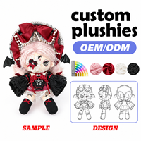 Fabricant de peluches personnalisées Dark Gothic Lolita, design de marque IP, poupée en coton, figurine en peluche, jouets