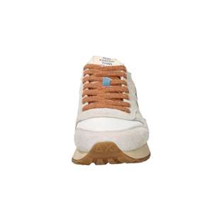 Sun68 Men's <b>Sneakers</b> Z36104 Cream 3 Cm Heel <b>Canvas</b> Trendy Shoes - Product Image 2