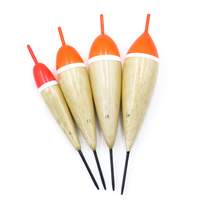 Flotteur de pêche en acier brut de haute qualité, couleur personnalisée, bois de balsa, eau douce et eau salée