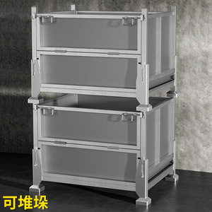 Contenedor Metálico Plegable de Aleación de Aluminio, Rectangular, 100x80 cm, Caja de Almacenamiento para Garaje, Uso Industrial Resistente - Product Image 2
